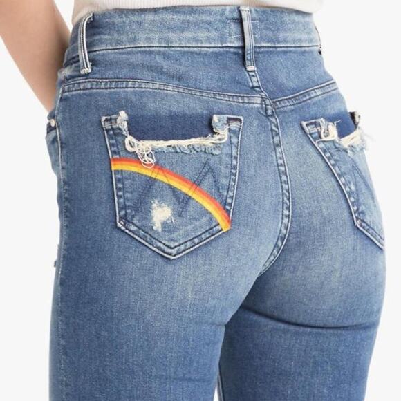 MOTHER Denim - MOTHER High Waisted Looker Ankle Chew Dancing The Hula 26